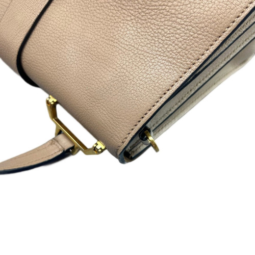Miu Miu Madras Handbag Calfskin Beige White Miu Miu Madras Handbag Calfskin Beige White