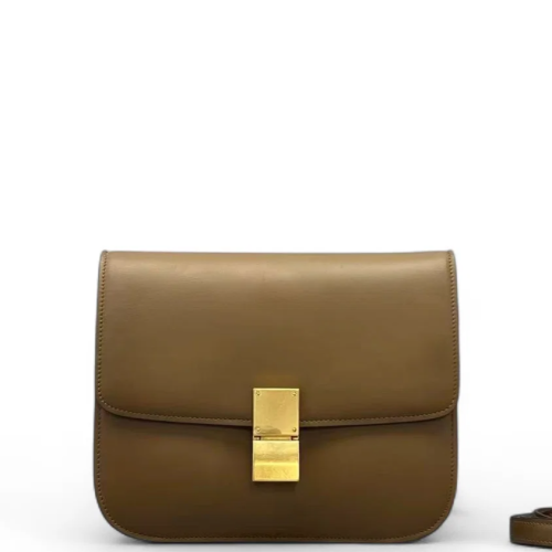 Celine Medium Classic Box Smooth Calfskin Brown
