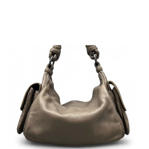 Bottega Veneta Hobo Calfskin Grey