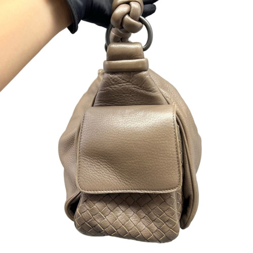 Bottega Veneta Hobo Calfskin Grey
