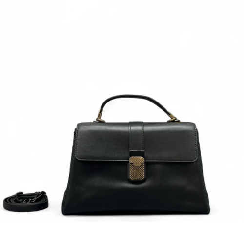 Bottega Veneta Medium Piazza Bag Nappa Black
