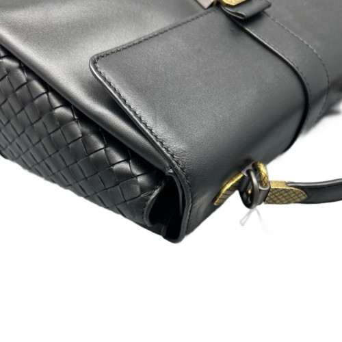 Bottega Veneta Medium Piazza Bag Nappa Black