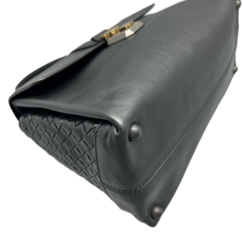 Bottega Veneta Medium Piazza Bag Nappa Black