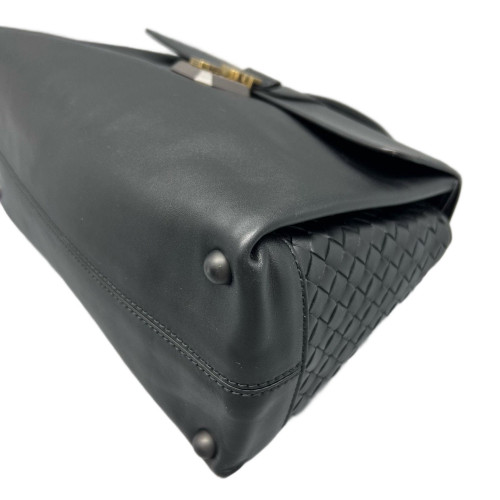 Bottega Veneta Medium Piazza Bag Nappa Black