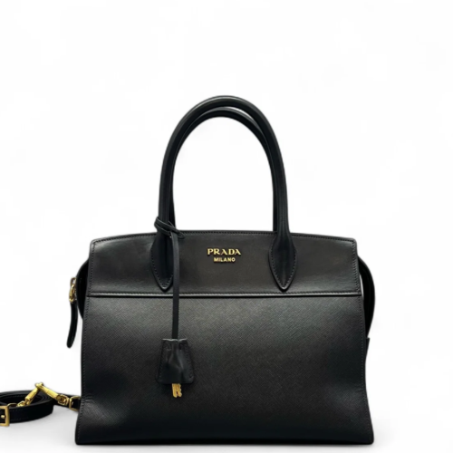 Prada Medium Esplanade Saffiano Calfskin Black