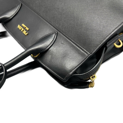 Prada Medium Esplanade Saffiano Calfskin Black