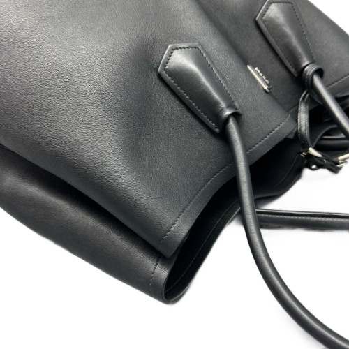 Prada Large Double Bag Calfskin Black