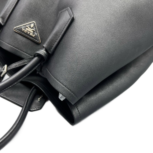 Prada Large Double Bag Calfskin Black