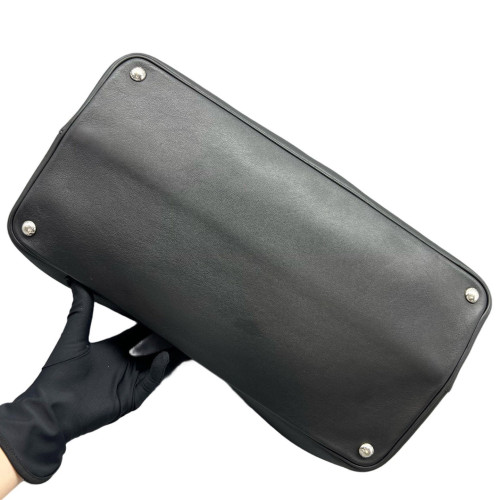 Prada Large Double Bag Calfskin Black
