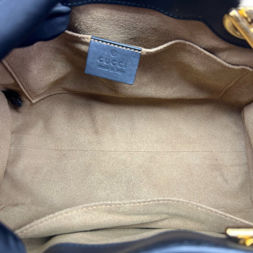 Gucci Small Padlock Tote GG Supreme Monogram Brown Black Gucci Small Padlock Tote GG Supreme Monogram Brown Black