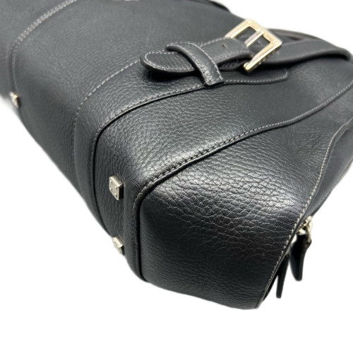 Loewe Senda Handbag Grained Calfskin Black