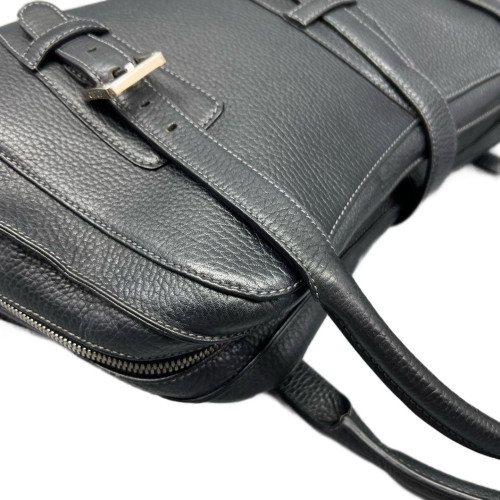 Loewe Senda Handbag Grained Calfskin Black