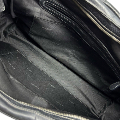 Loewe Senda Handbag Grained Calfskin Black