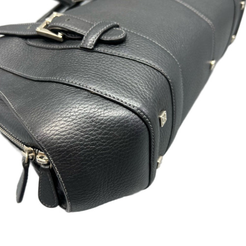 Loewe Senda Handbag Grained Calfskin Black