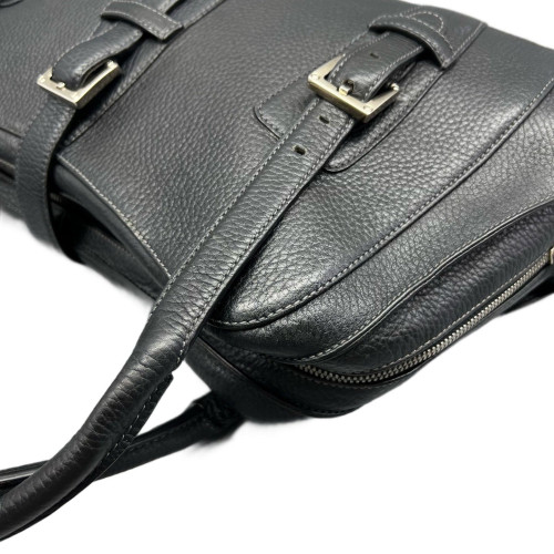 Loewe Senda Handbag Grained Calfskin Black