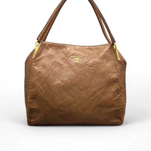 Prada Hobo Calfskin Tan Prada Hobo Calfskin Tan