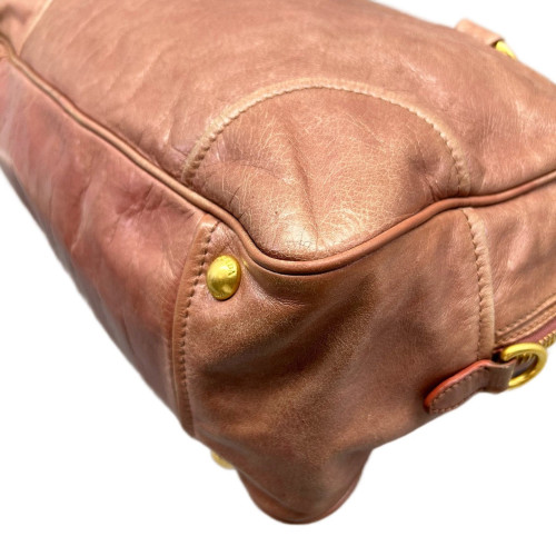 Prada Handbag Calfskin Pink