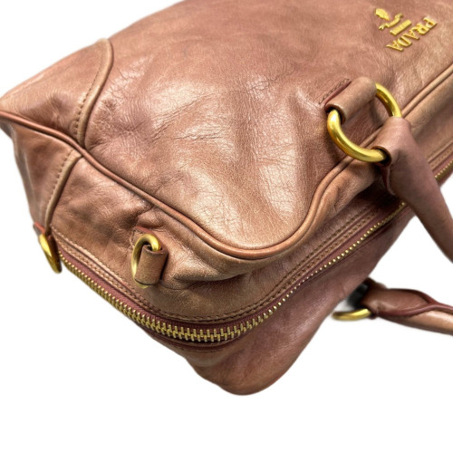 Prada Handbag Calfskin Pink