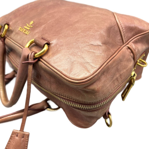 Prada Handbag Calfskin Pink