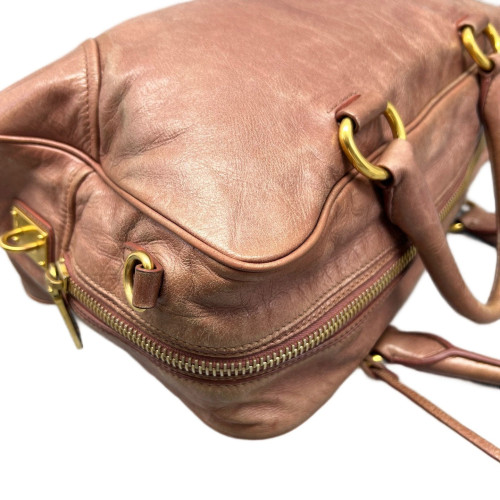 Prada Handbag Calfskin Pink