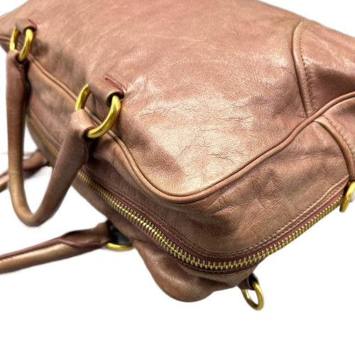 Prada Handbag Calfskin Pink
