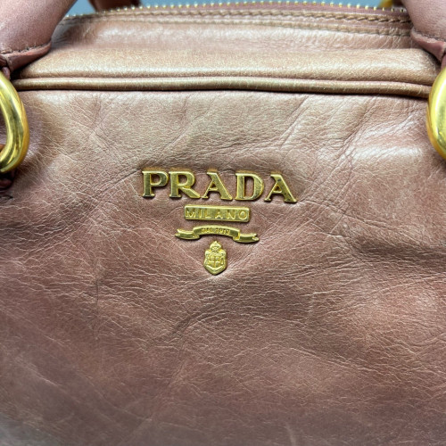 Prada Handbag Calfskin Pink
