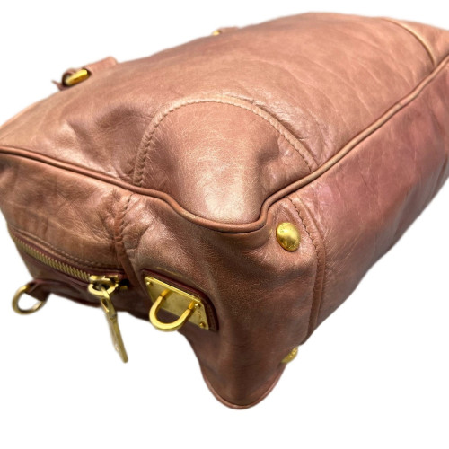 Prada Handbag Calfskin Pink