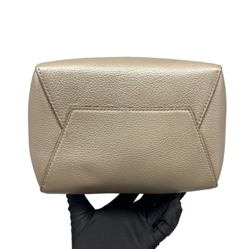 Celine Sangle Small Bucket Bag Grained Calfskin Grey