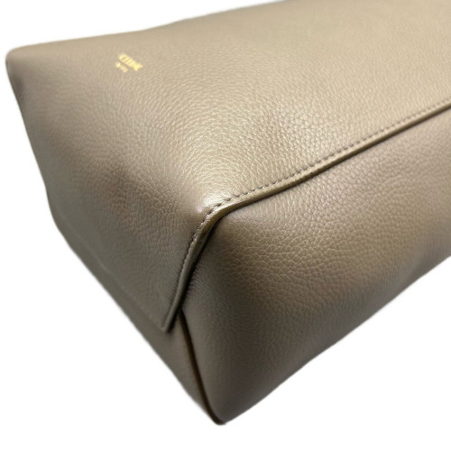 Celine Sangle Small Bucket Bag Grained Calfskin Grey