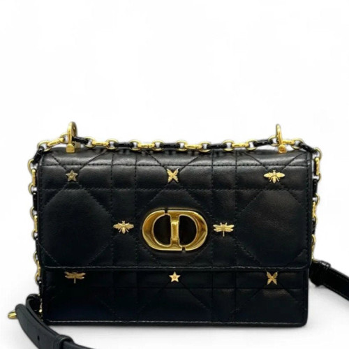 Dior Mini Caro Bag Calfskin Black