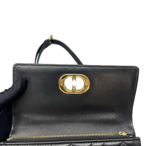 Dior Mini Caro Bag Calfskin Black