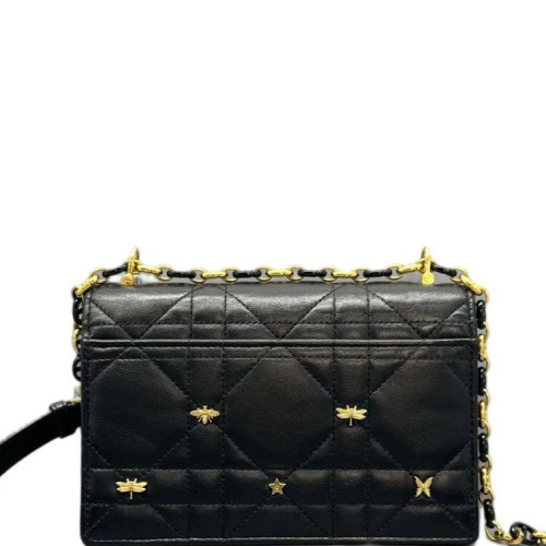 Dior Mini Caro Bag Calfskin Black
