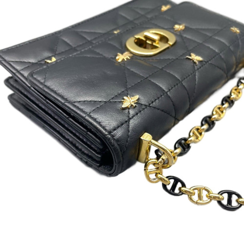 Dior Mini Caro Bag Calfskin Black