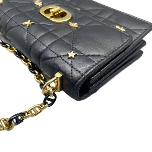 Dior Mini Caro Bag Calfskin Black
