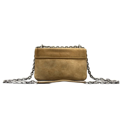 Prada Shoulder Bag Suede Brown Prada Shoulder Bag Suede Brown
