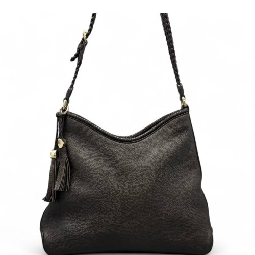 Gucci Hobo Grained Calfskin Dark Brown