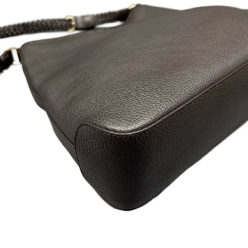Gucci Hobo Grained Calfskin Dark Brown