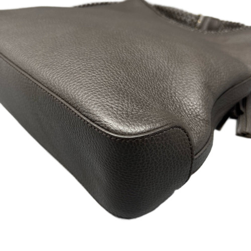 Gucci Hobo Grained Calfskin Dark Brown