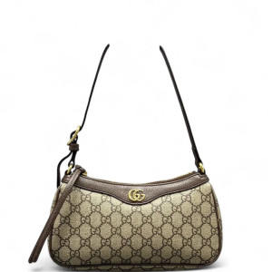 Gucci Hobo GG Monogram Beige Ebony Brown
