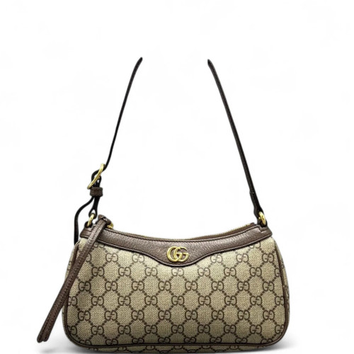 Gucci Hobo GG Monogram Beige Ebony Brown Gucci Hobo GG Monogram Beige Ebony Brown