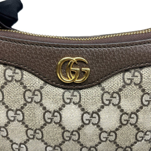 Gucci Hobo GG Monogram Beige Ebony Brown Gucci Hobo GG Monogram Beige Ebony Brown