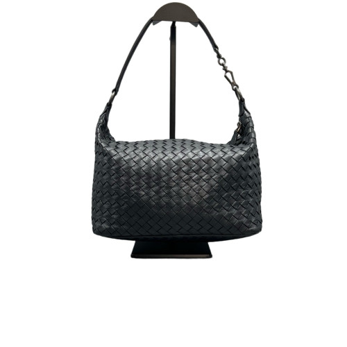 Bottega Veneta Shoulder Bag Lambskin Intrecciato Nappa Black