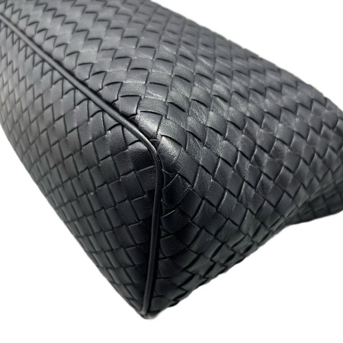 Bottega Veneta Shoulder Bag Lambskin Intrecciato Nappa Black
