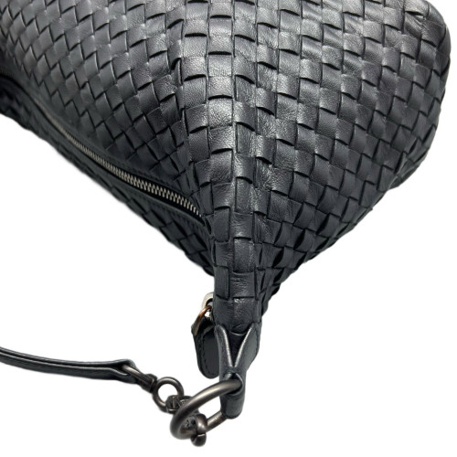Bottega Veneta Shoulder Bag Lambskin Intrecciato Nappa Black