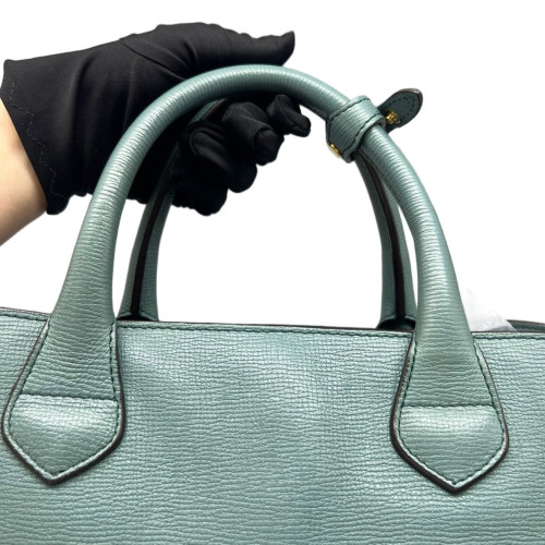 Burberry Medium Banner Tote Calfskin House Check Green Beige Burberry Medium Banner Tote Calfskin House Check Green Beige