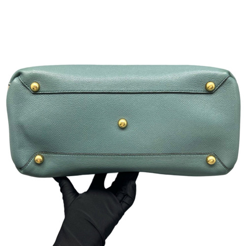 Burberry Medium Banner Tote Calfskin House Check Green Beige Burberry Medium Banner Tote Calfskin House Check Green Beige