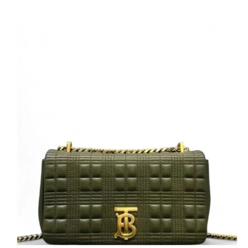 Burberry Small Lola Crossbody Bag Calfskin Green