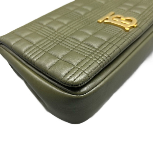 Burberry Small Lola Crossbody Bag Calfskin Green