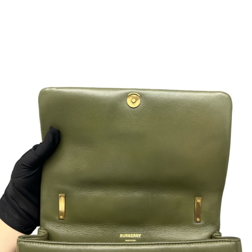 Burberry Small Lola Crossbody Bag Calfskin Green