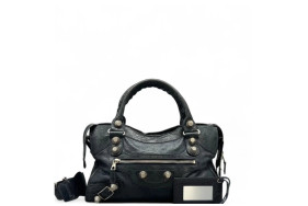 Balenciaga Medium City Arena Lambskin Charcoal